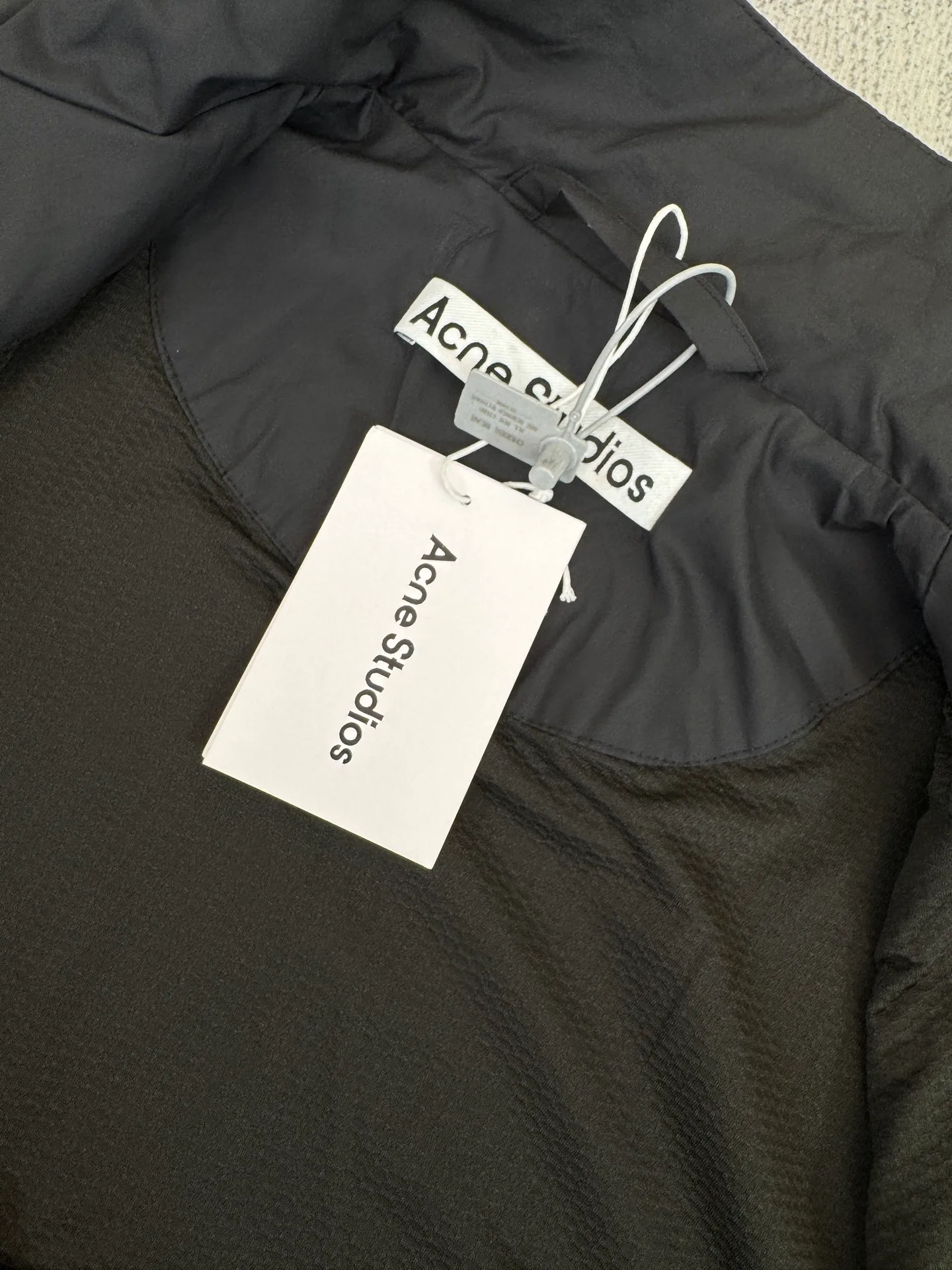 Acne Studios 25FW printed logo distressed double zipper jacket size 40/42/44/66
